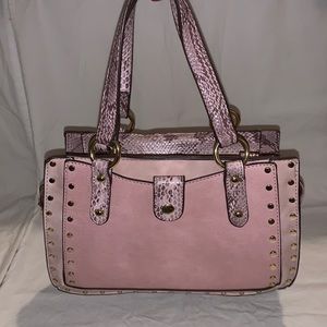 Pink Snakeskin Purse